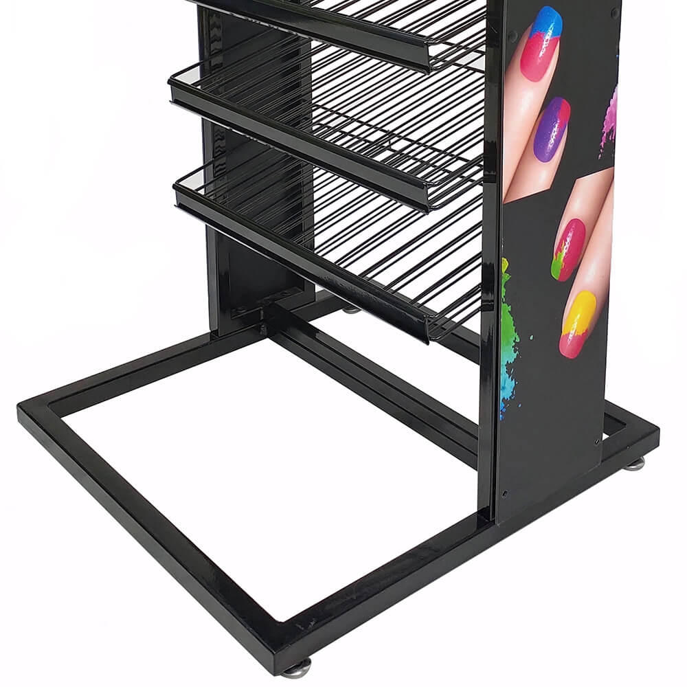 beauty products display rack