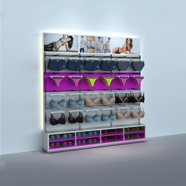 wall clothing display cabinet