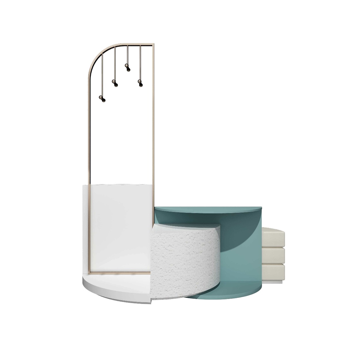 handbag display shelf
