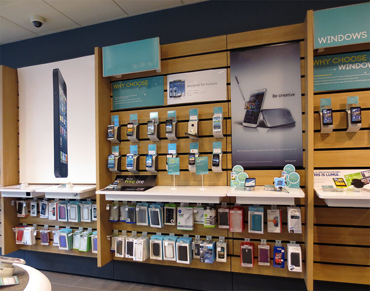 cellphone dispay cabinet