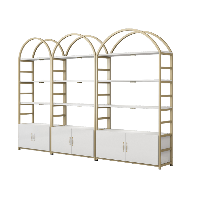 cosmetic metal display shelf