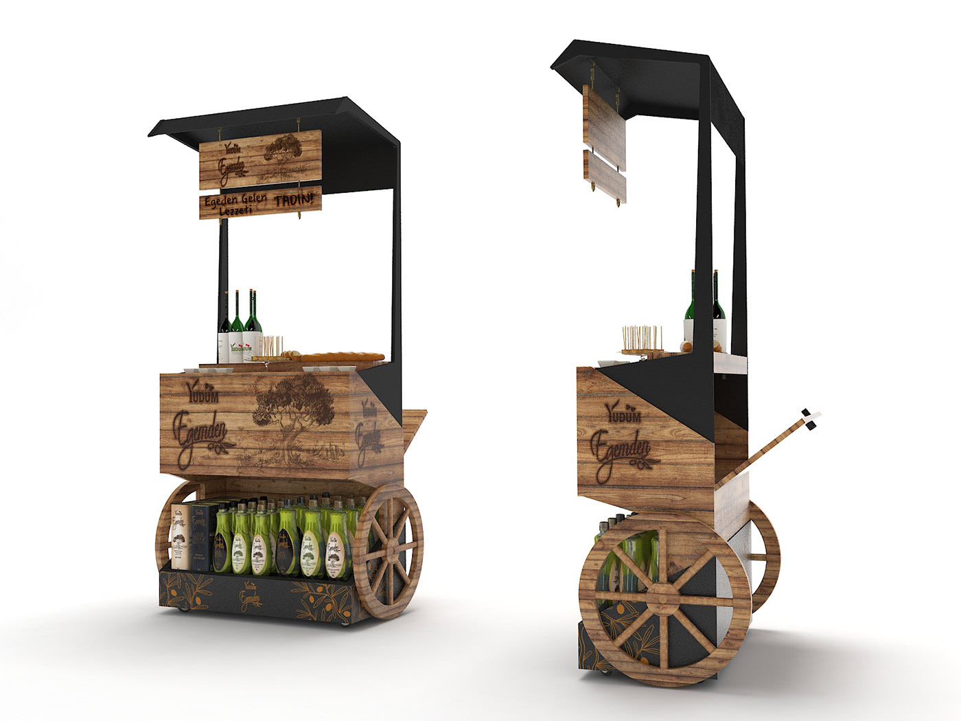 beverage display showcase