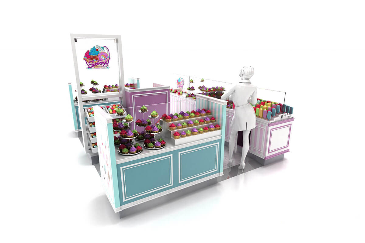 cupcake display booth