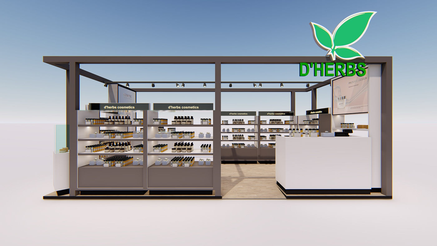 cosmetic showcases