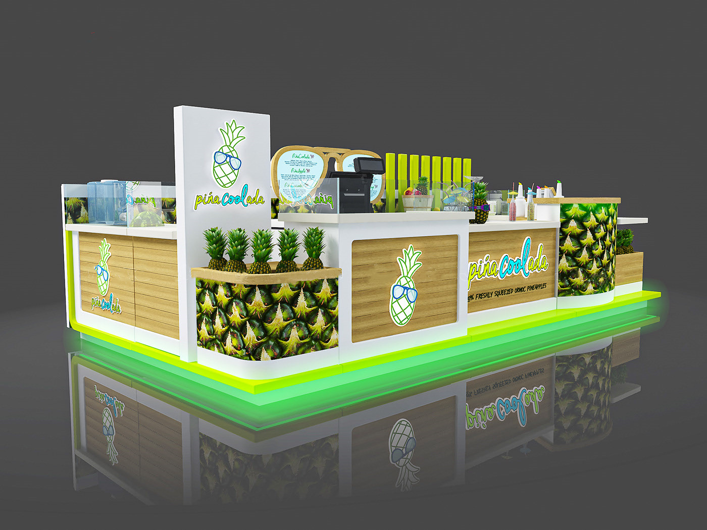 Pineapple kiosk