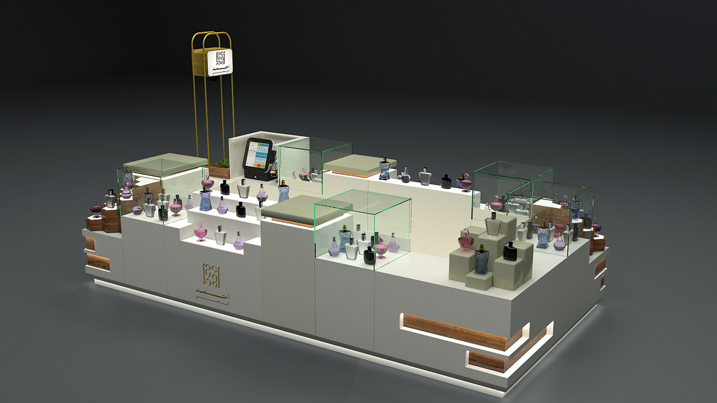 cosmetic display counter 