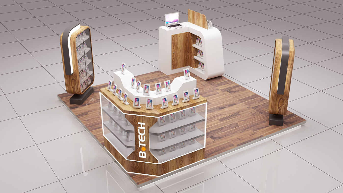phone display booth
