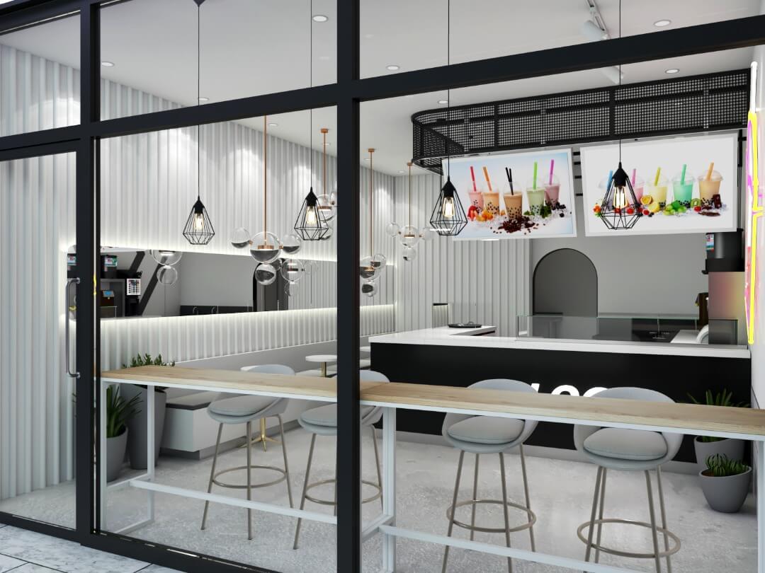 juice shop counter