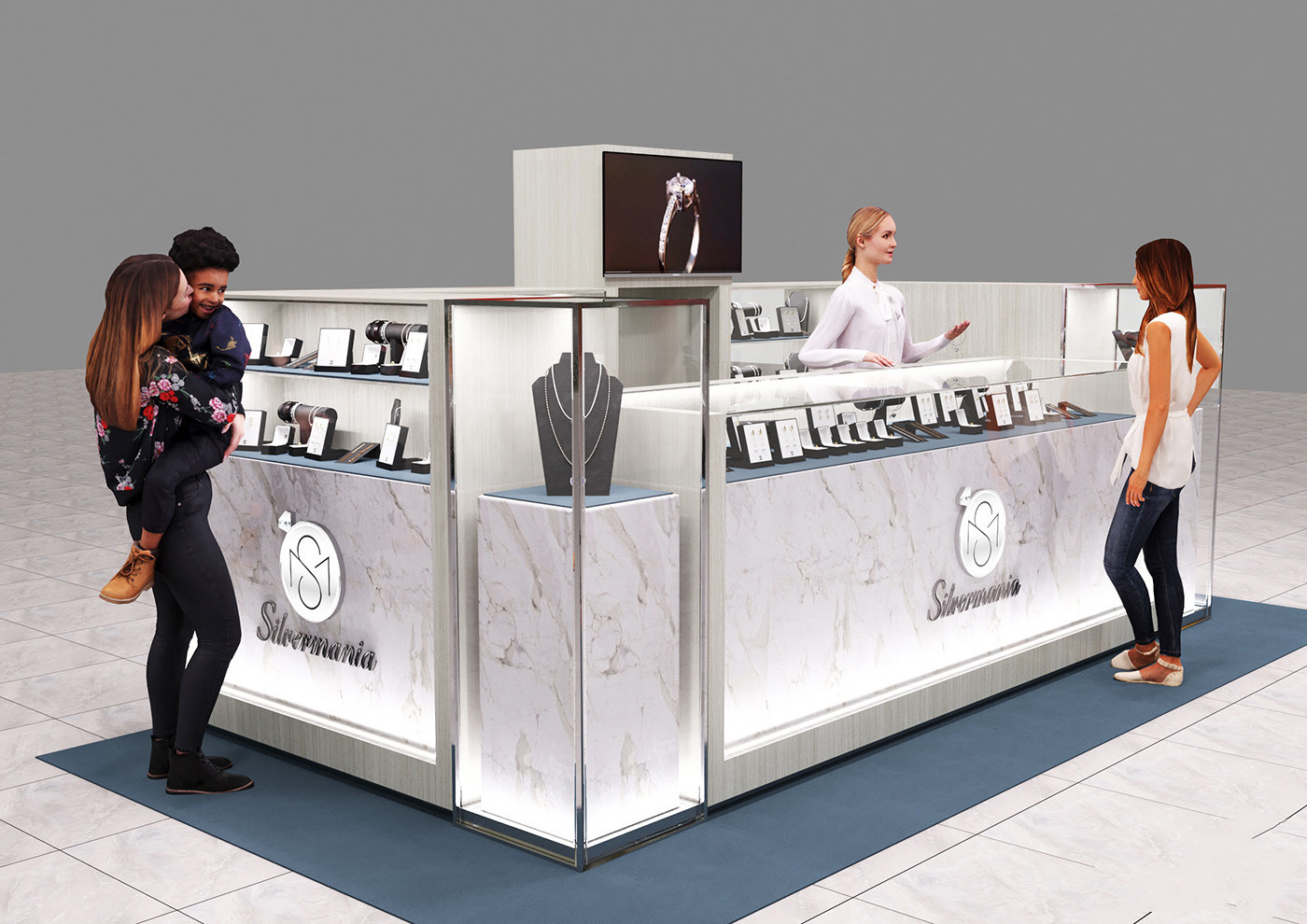 jewelry display showcase 