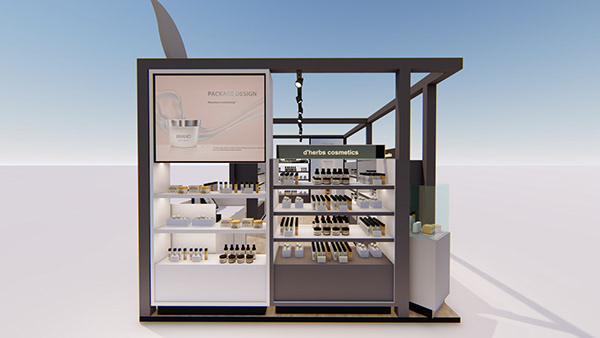  Open Style Cosmetic Showcases