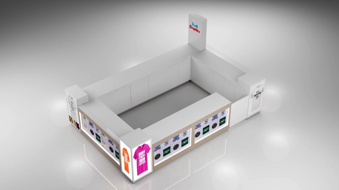 T-shirt printing kiosk 