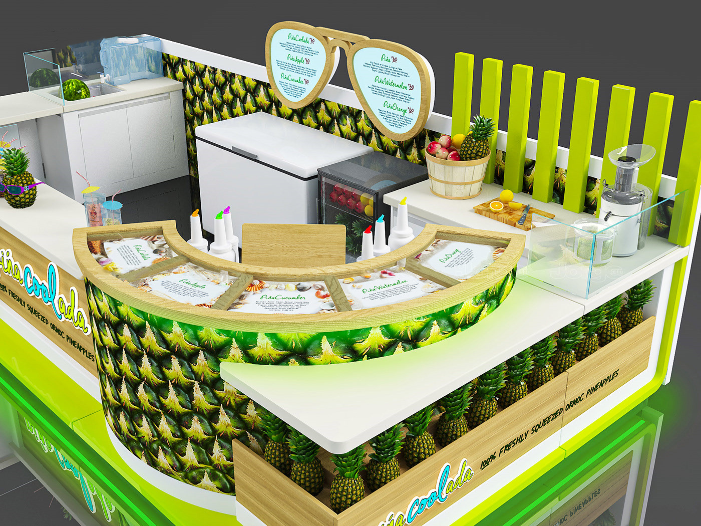 Pineapple kiosk