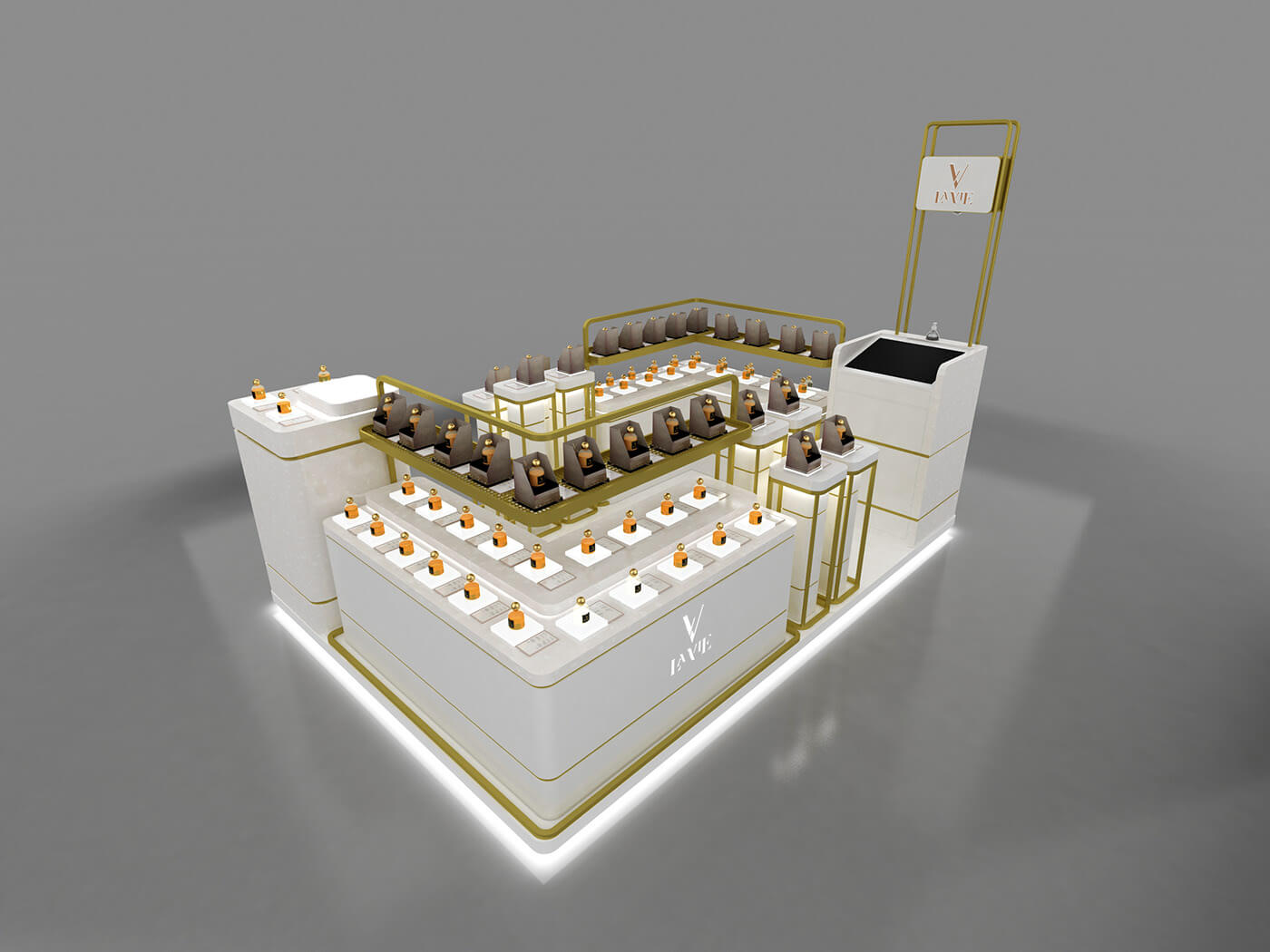 perfume kiosk in mall 