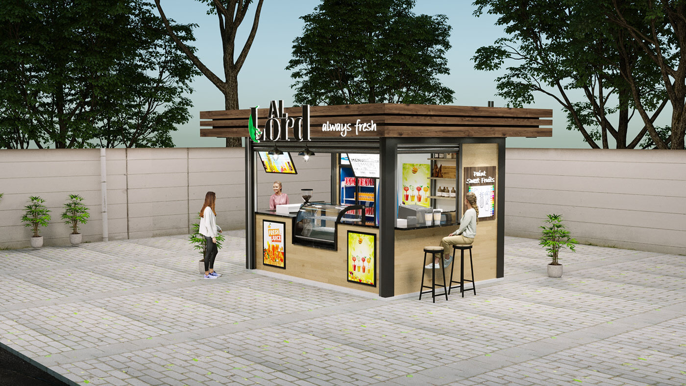 fresh juice booth 