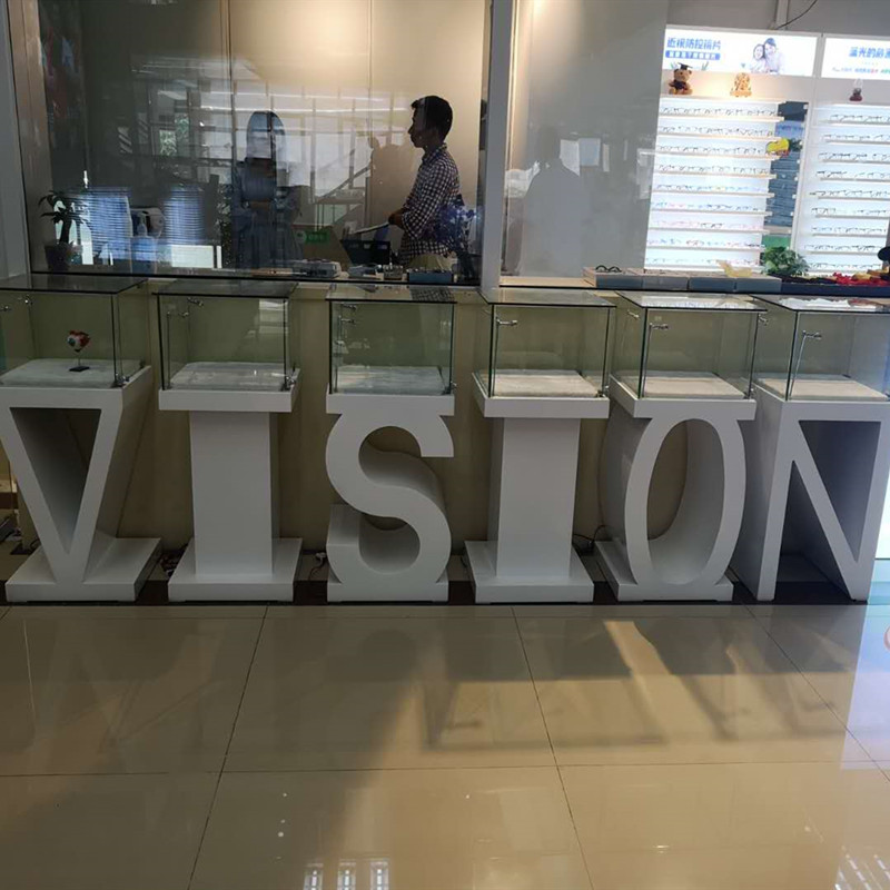 glass display pedestal picture