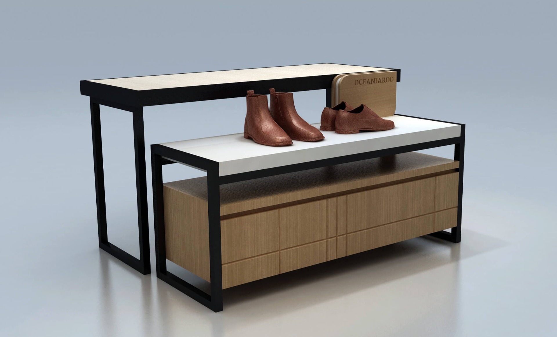 shoe display counter