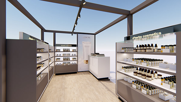  Open Style Cosmetic Showcases