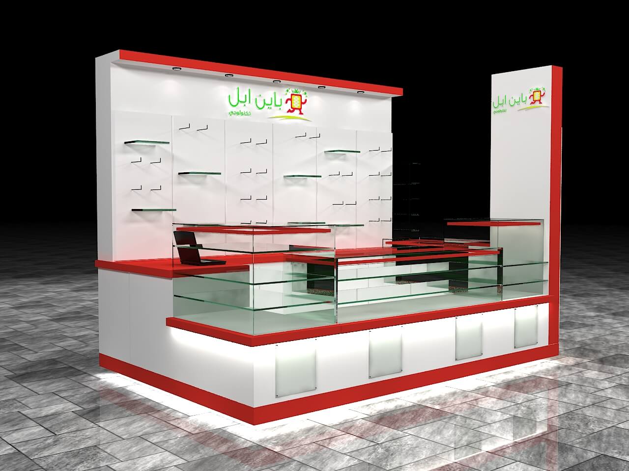 phone accessories kiosk 