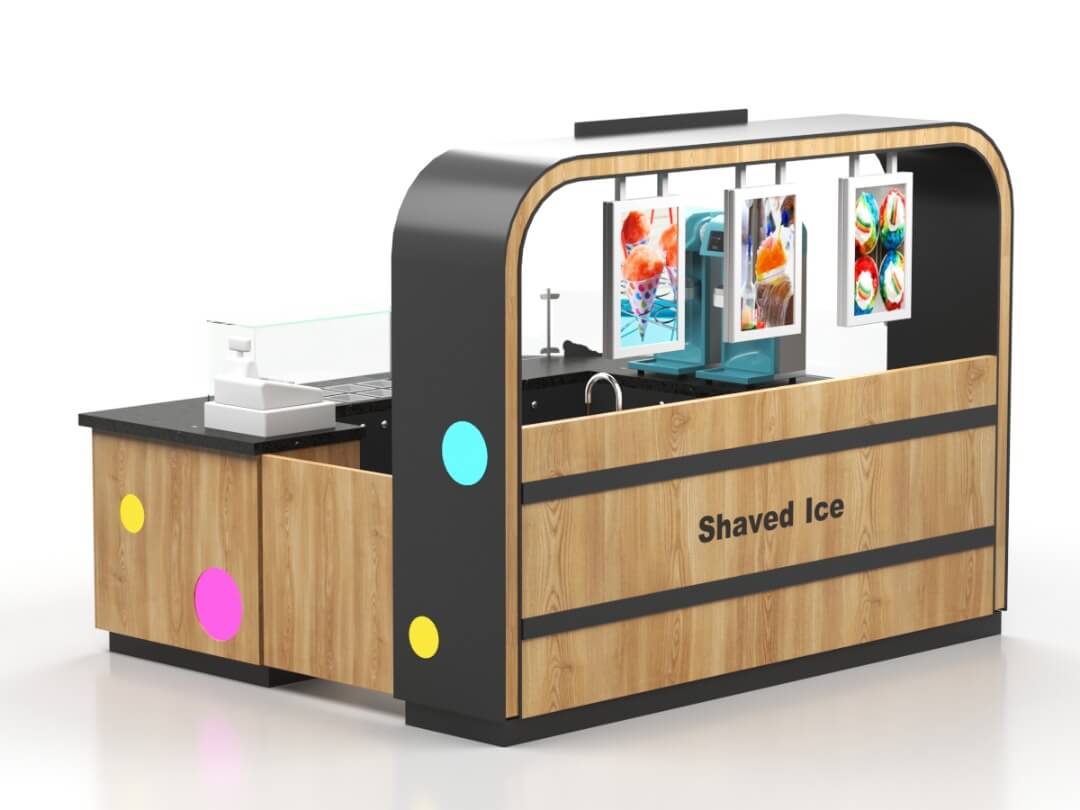 mall ice cream kiosk 