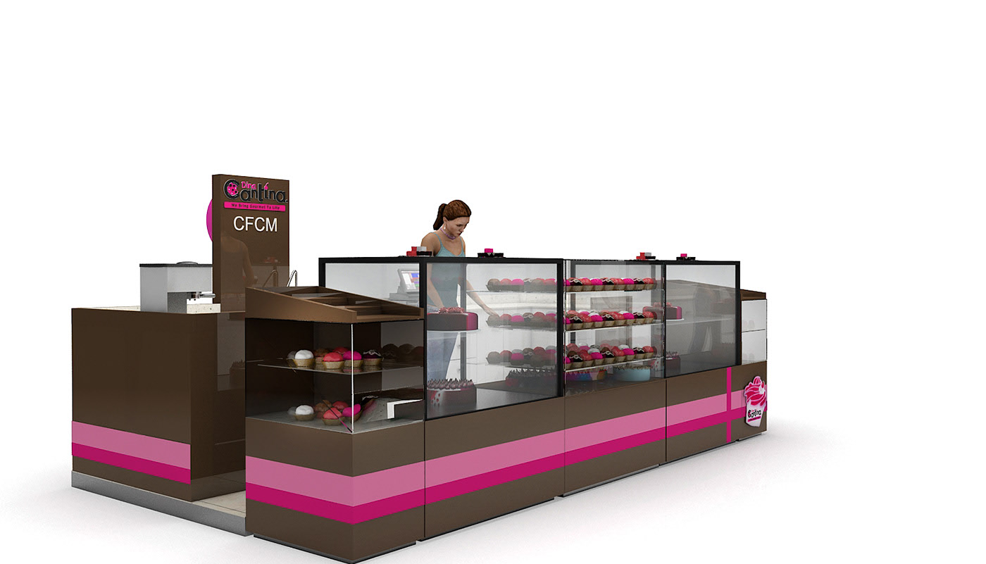 cake display booth 