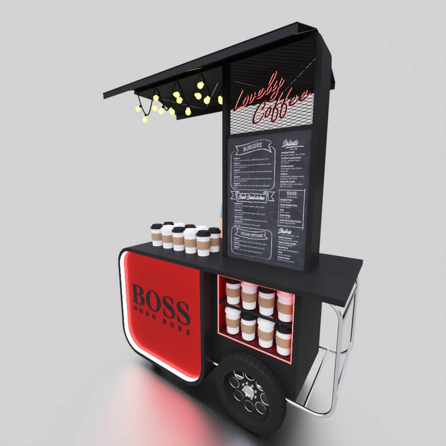 mobile food trolley 