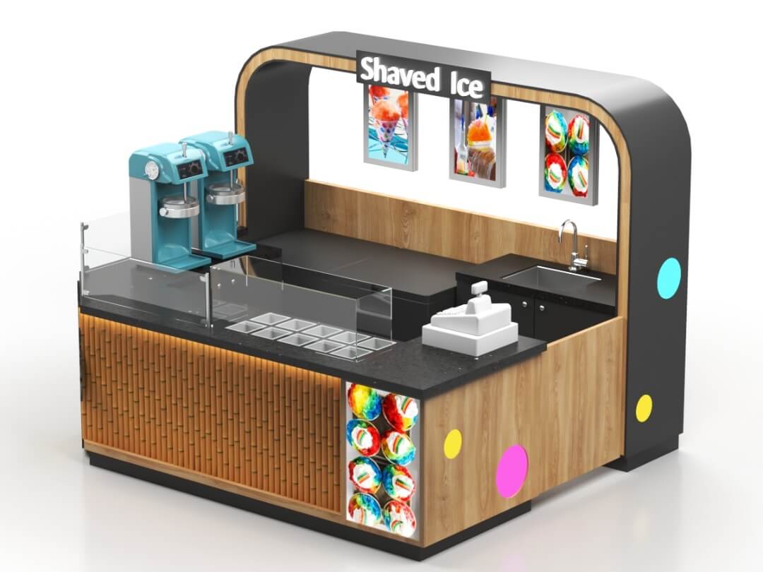 ice cream cone kiosk 