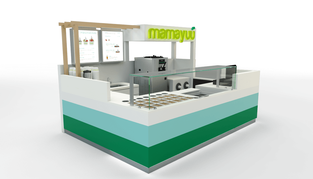 Ant Display Simple Frozen Yogurt Booth