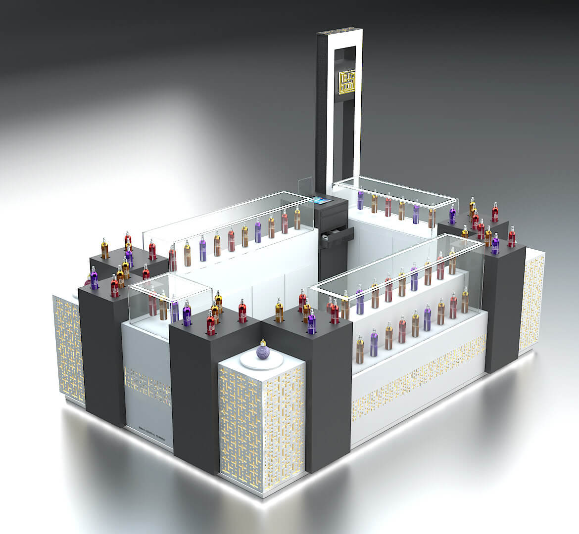 perfume display cabinet 
