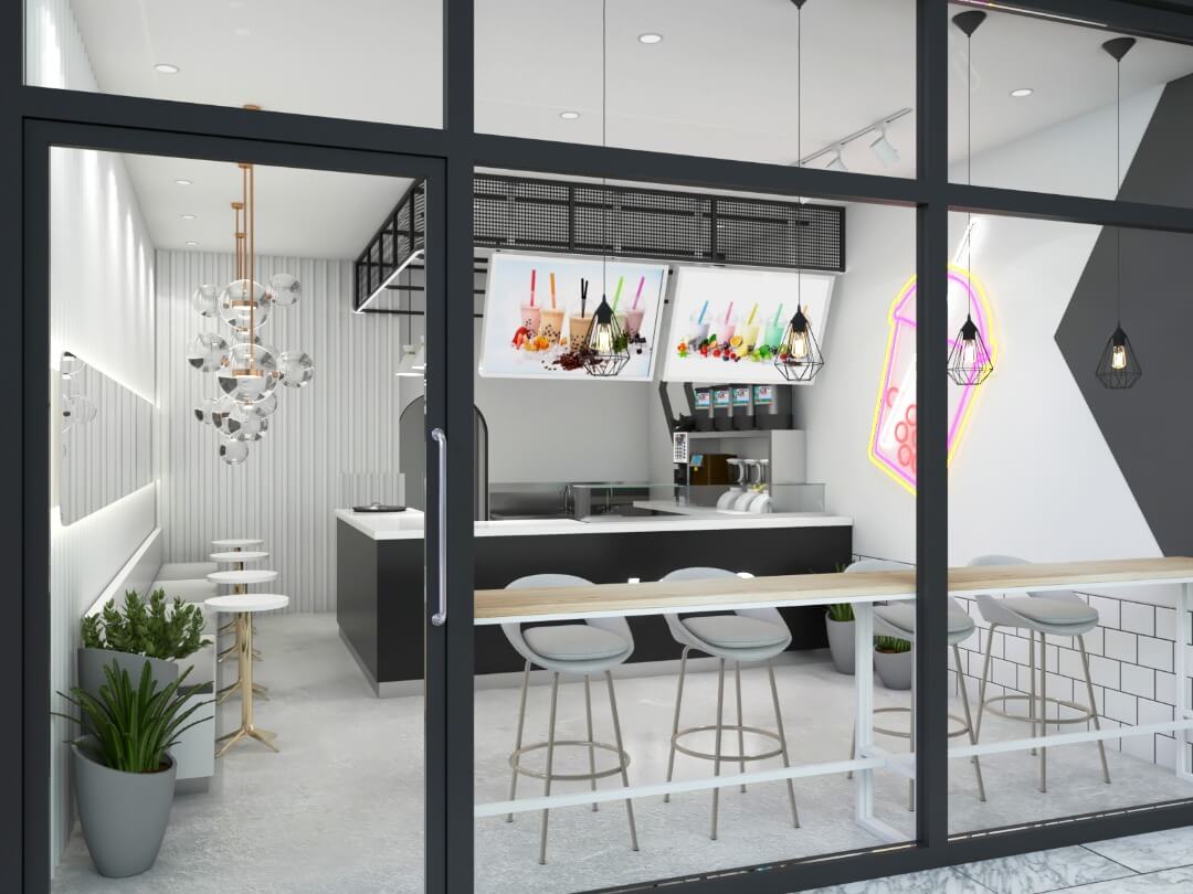 bubble tea shop design