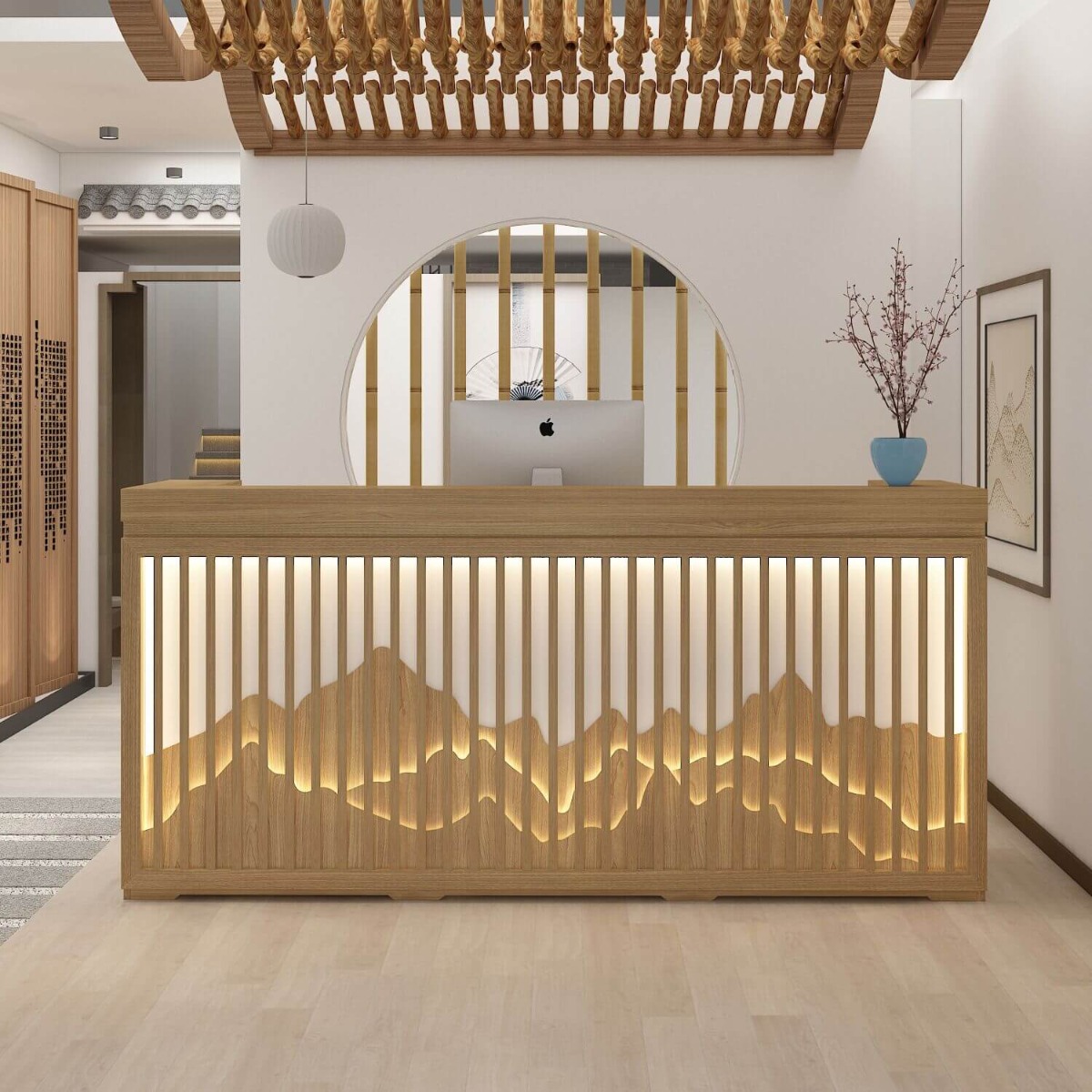 reception desk design 