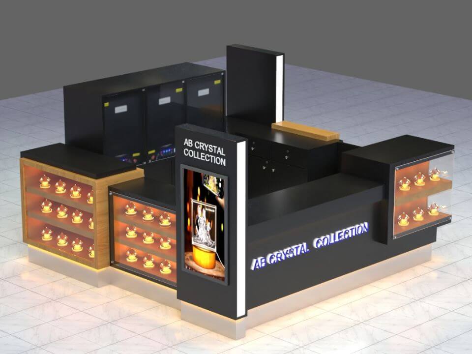 crystal display kiosk 
