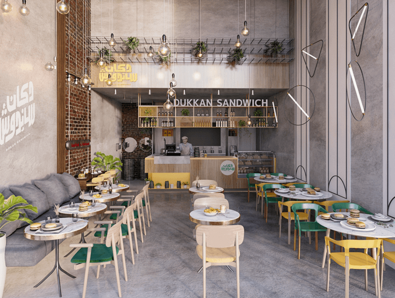 cafe design ant display