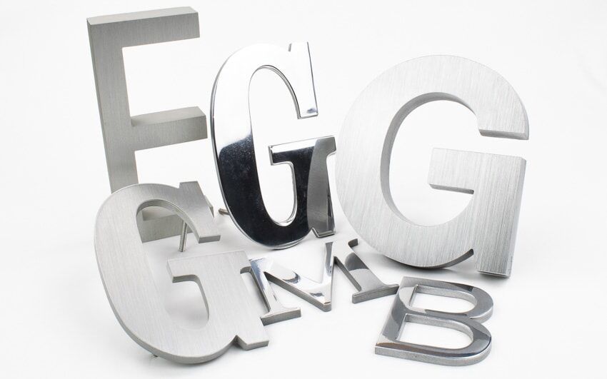 stainless steel letters