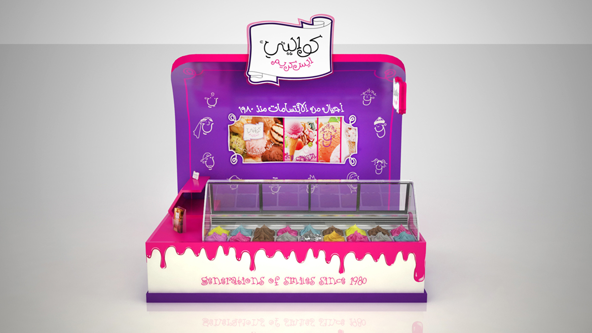 ice cream booth for sale 