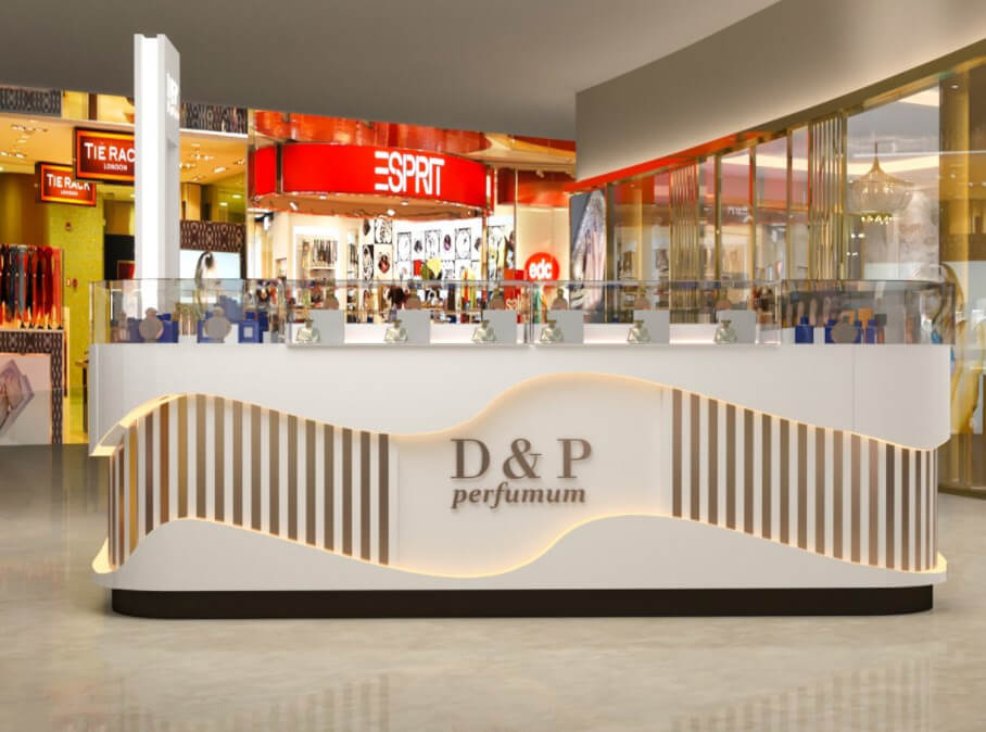 cosmetic display booth 