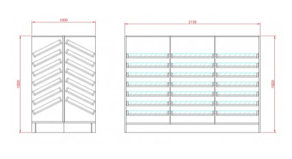 RX pullout shelf design