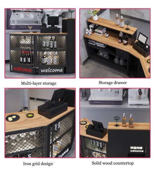 reception display counter