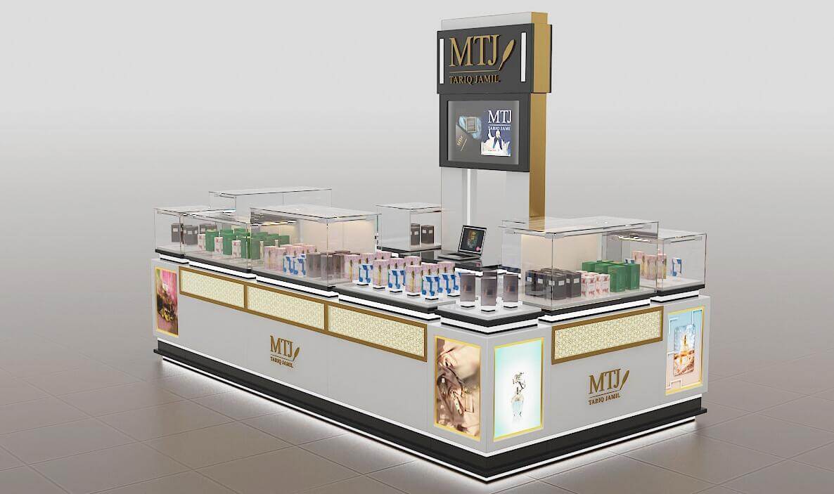 cosmetic display kiosk 
