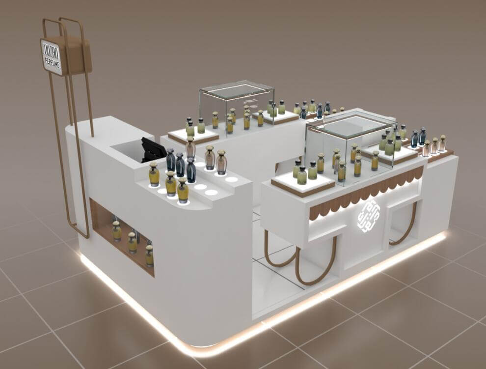 perfume display counter