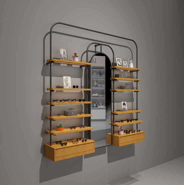 eyewear retail showcases