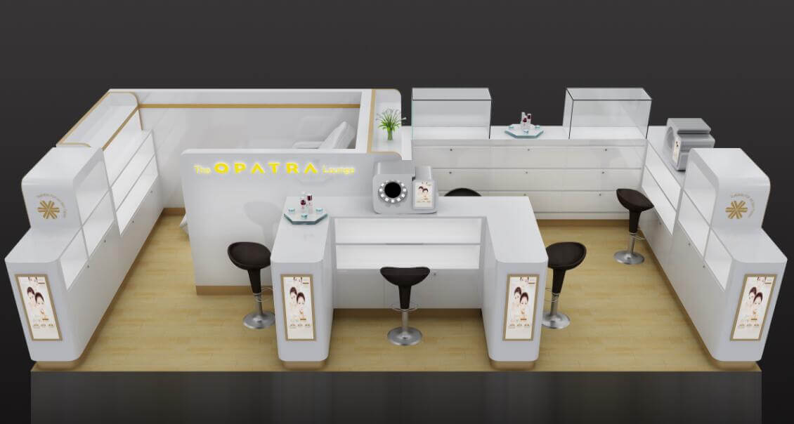 beauty care booth design