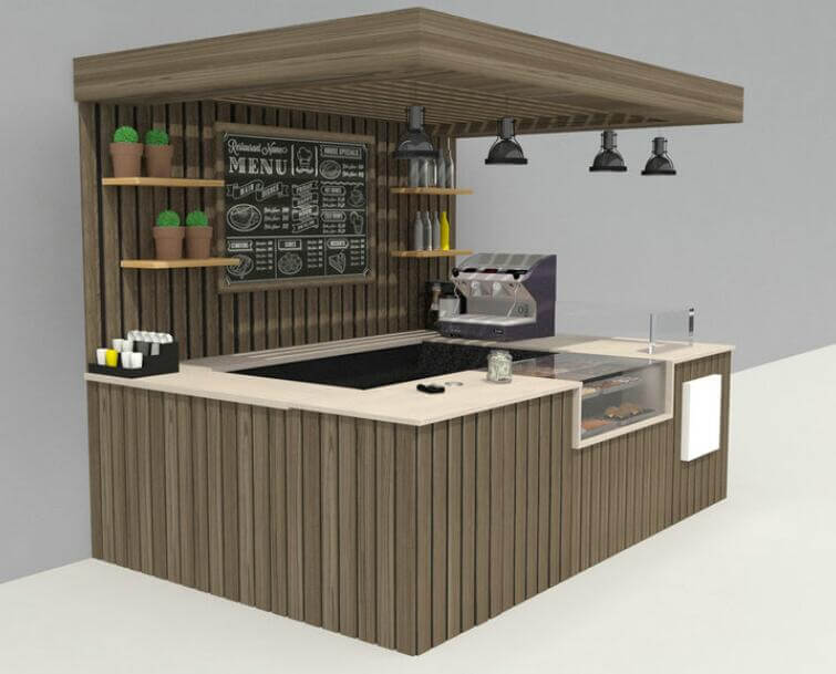 mall coffee counter 