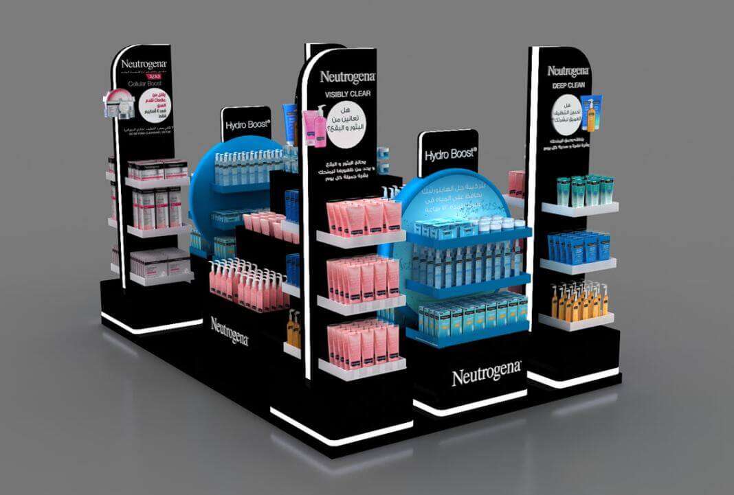 makeup display stand 