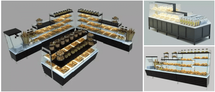 bakery display showcase