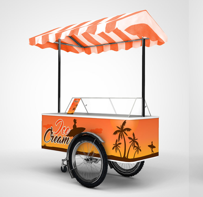 Ant Display Unique Ice Cream Cart 