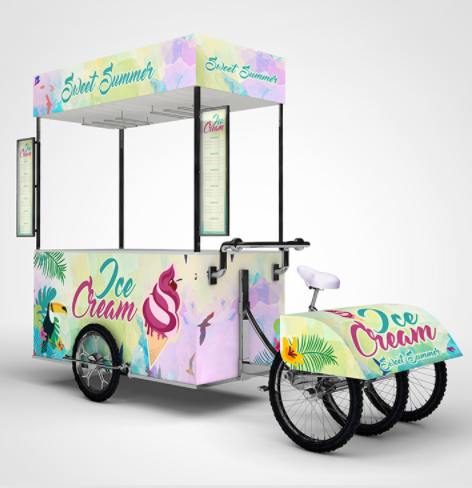 Ant Display Unique Ice Cream Cart 
