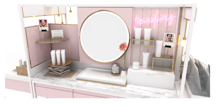 Makeup Display Table