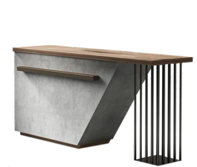 grey reception desk 