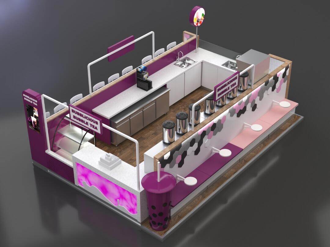 bubble tea kiosk 