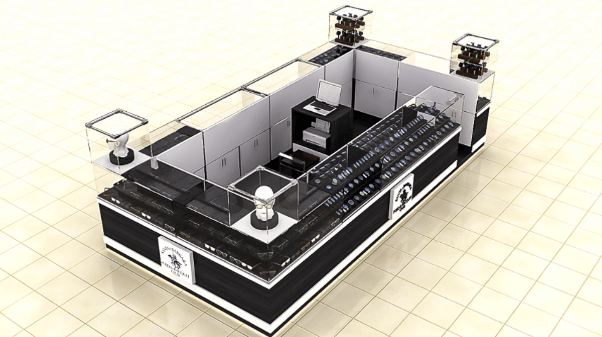 optical display booth